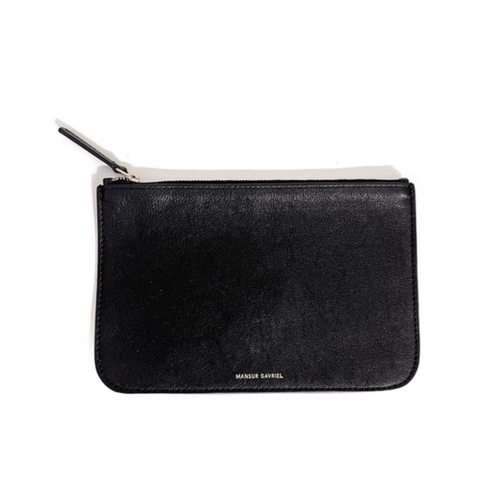 Mansur Gavriel Black Leather Clutch